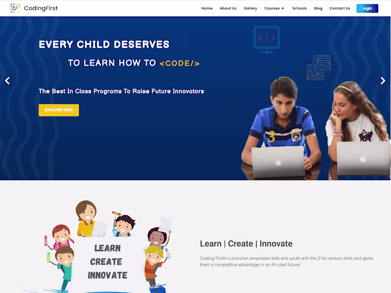 Cover image for Coding for Schools | Coding Curriculum | Coding First