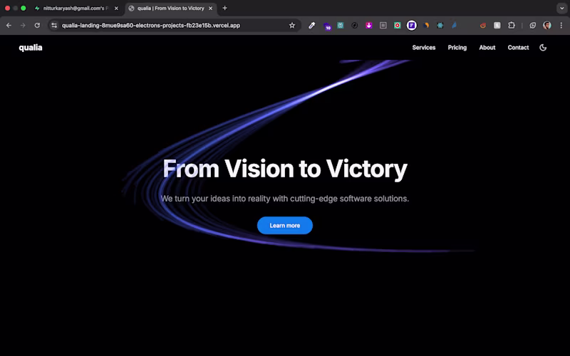 Cover image for High converting landing page.