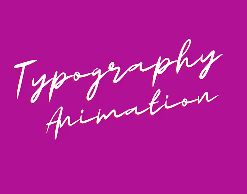 Cover image for typography animation :: Behance