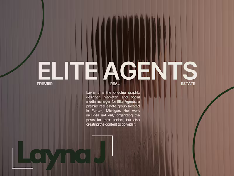 Cover image for Graphic designer and Social Media Manager for Elite Agents
