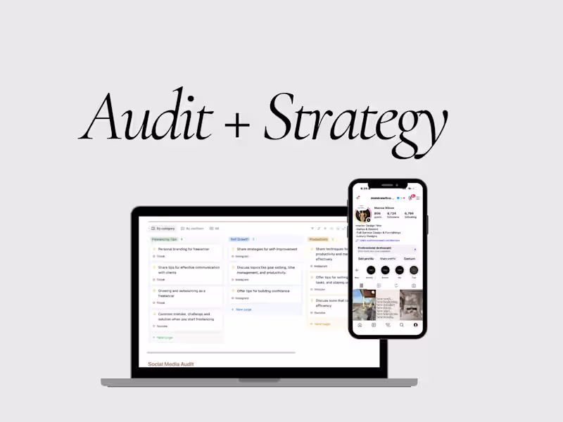 Cover image for Social Media Audit & Strategy 