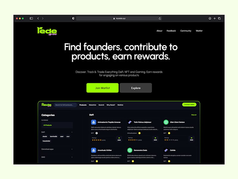 Cover image for Rede Waitlist Landing page