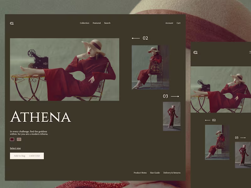 Cover image for Athena: Web design and Visual identity