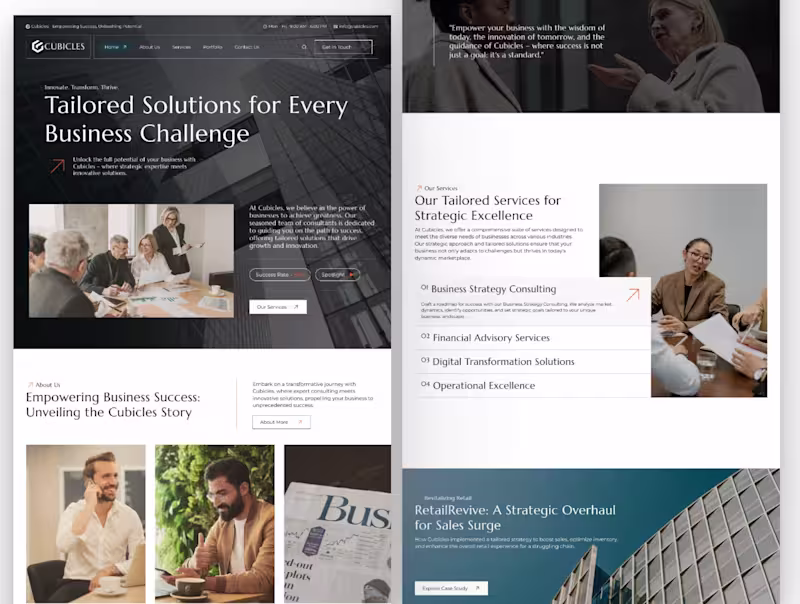Cover image for Cubicles - Business and Consulting Website