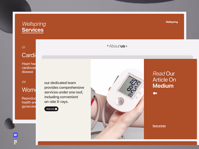 Cover image for Wellspring Website UI/UX Design