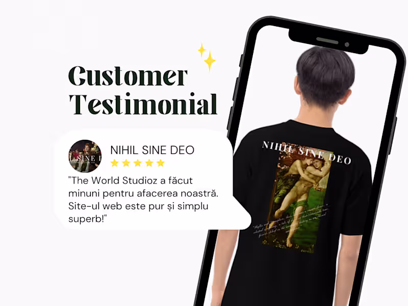 Cover image for 👕TESTIMONIAL Nihil Sine Deo- T-Shirt Maker