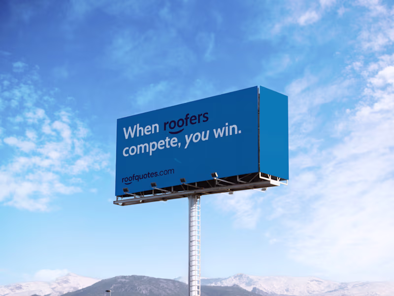 Cover image for roofquotes.com | OOH Advertising & Branded Design
