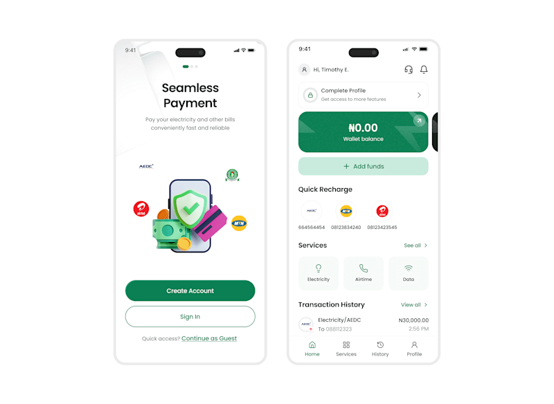 Cover image for Pay4Power Mobile App Redesign