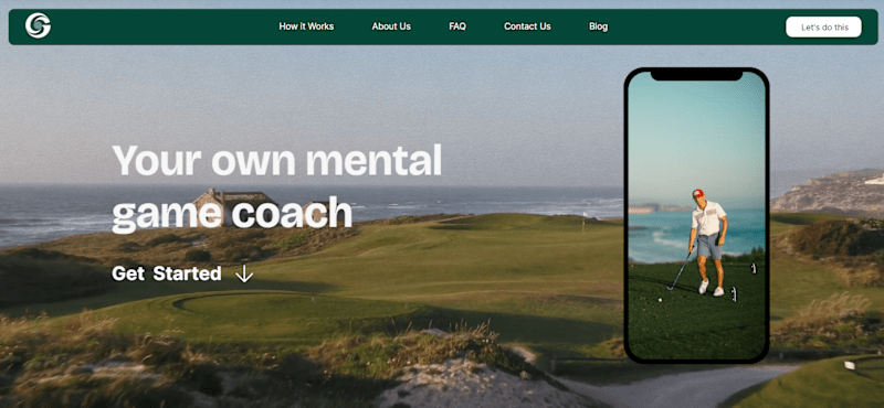 Cover image for Website Design & Development for Golf App