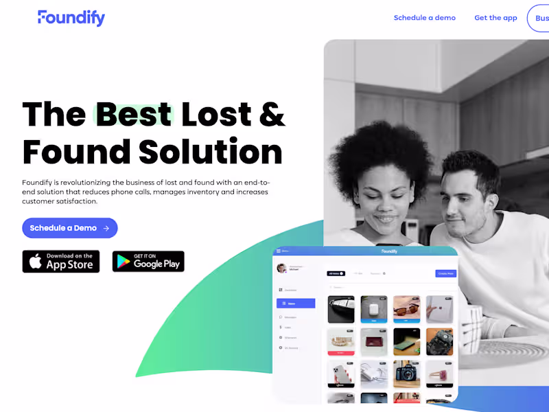 Cover image for A digital lost and found/marketplace