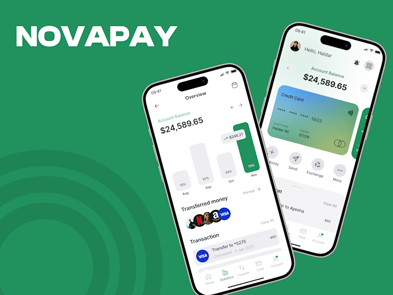 Cover image for Nova Pay Digital Wallet Design