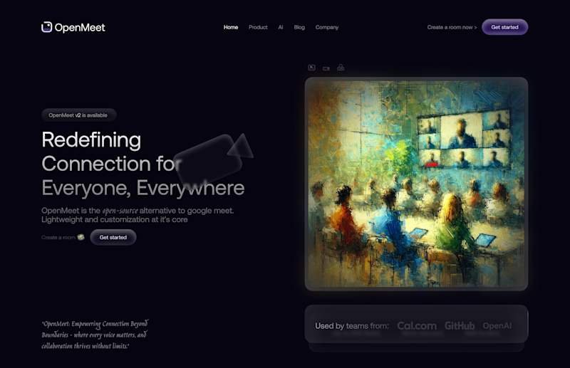 Cover image for OpenMeet website design