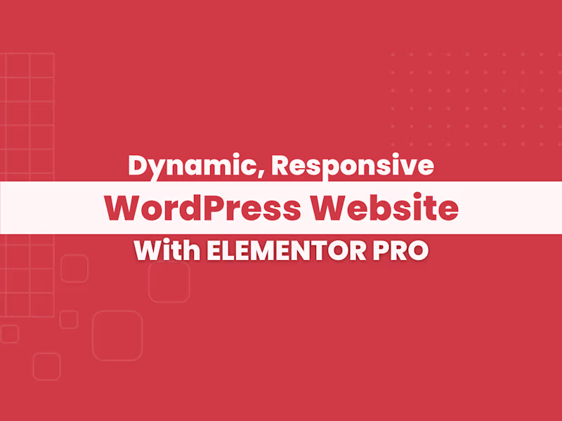 Cover image for I will create responsive wordpress website