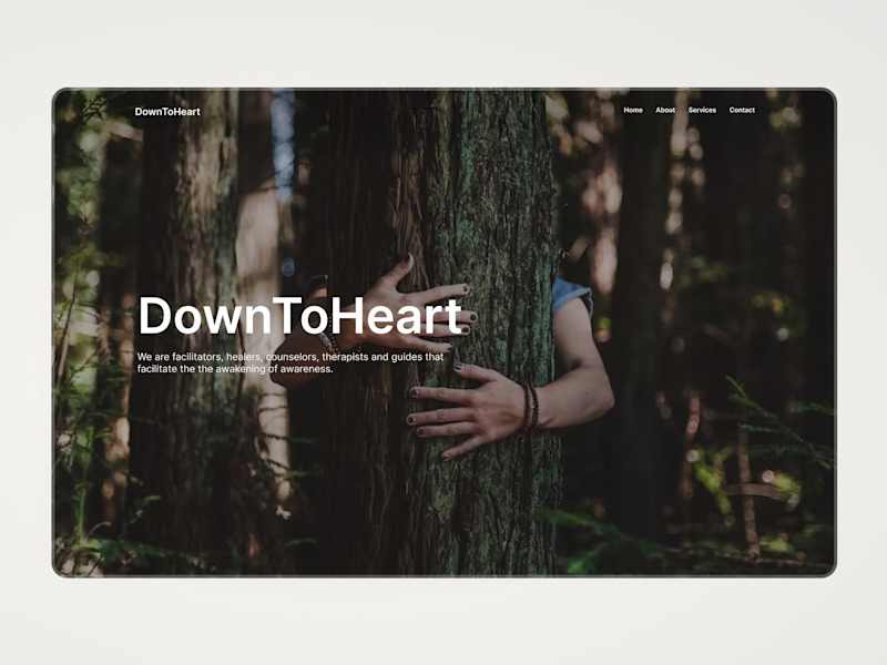Cover image for DownToHeart: Landing Page