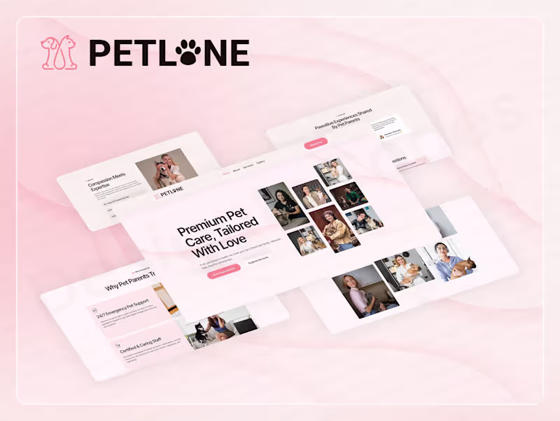 Cover image for Development of Pet Care Framer Template