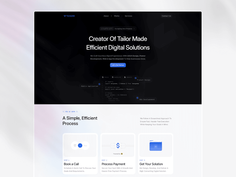 Cover image for Texsora - Startup Framer Website