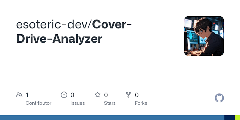 Cover image for Cricket Cover Drive Analyzer Development