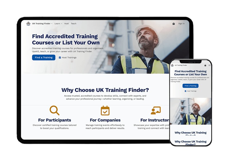 Cover image for UK Training Finder