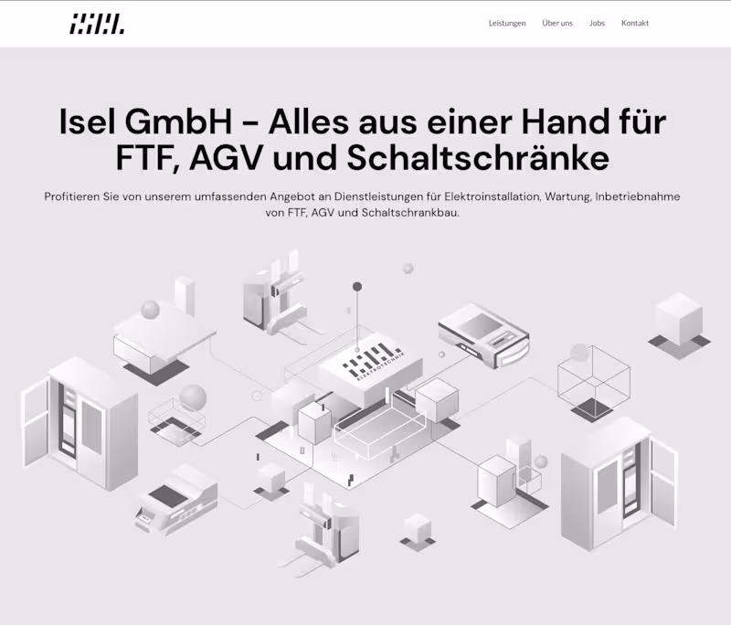 Cover image for Minimalistic Illustrations for Isel GmbH