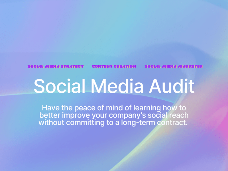 Cover image for Social Media Audit