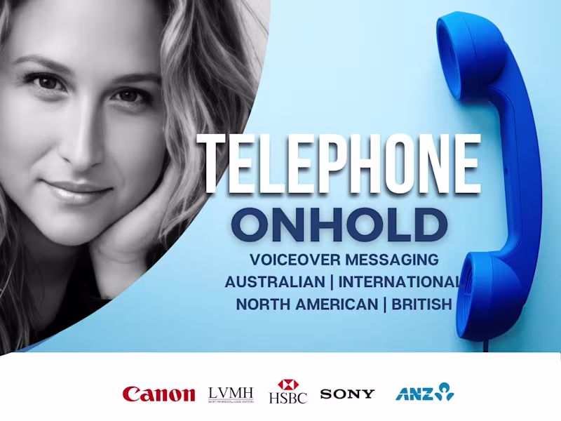 Cover image for Professional voice over for phone IVR + on hold recordings