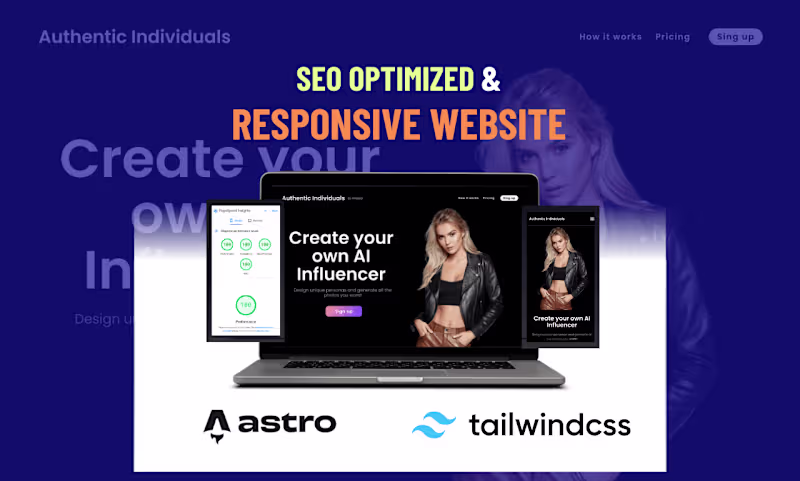 Cover image for SAAS Landing Page Website With SEO