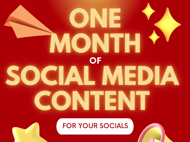 Cover image for 1 Month of Content for your Socials - INSTAGRAM/FACEBOOK
