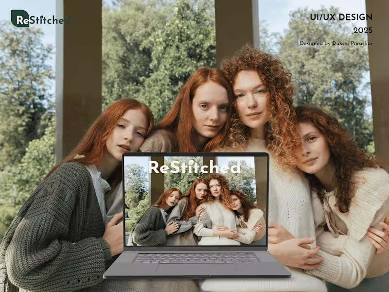 Cover image for ReStitched: Sustainable Luxury Brand| UI/UX Project
