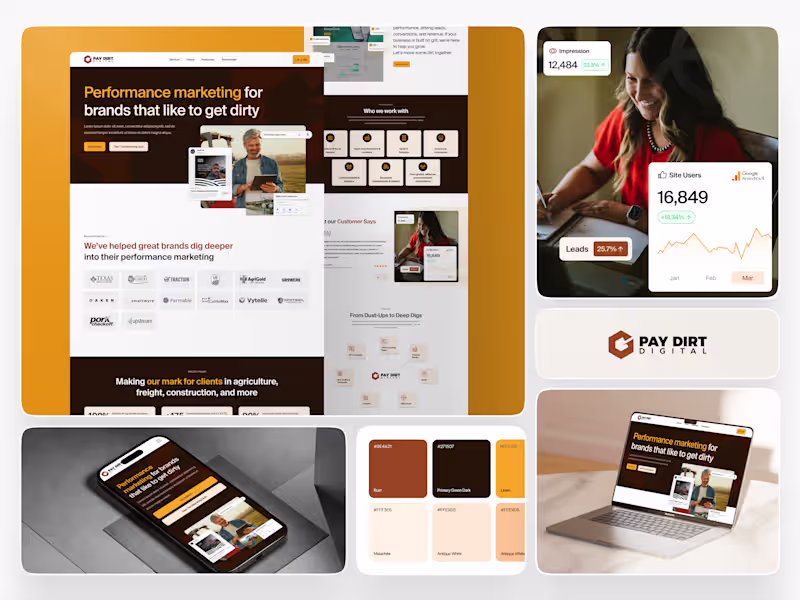 Cover image for Agency Website Revamp : UI/UX Design + Custom Illustration