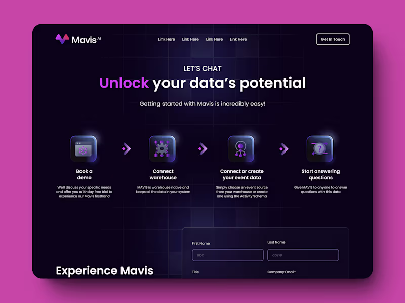 Cover image for UX, UI Web Design and Development, Dark Mode for Mavis A