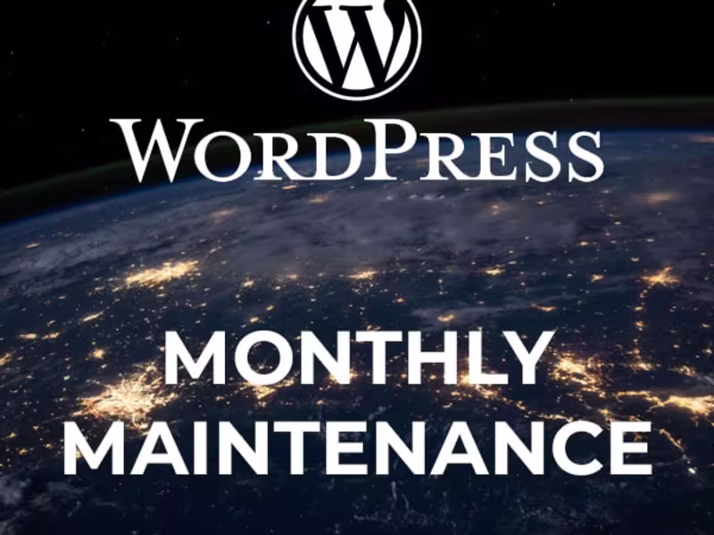 Cover image for Monthly Wordpress Website Maintenance and Management 