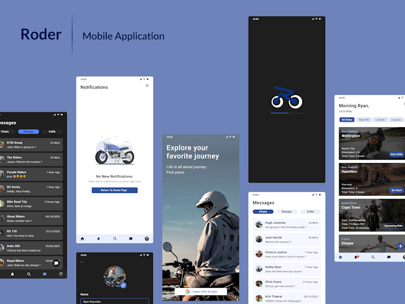 Cover image for Roder Biker App