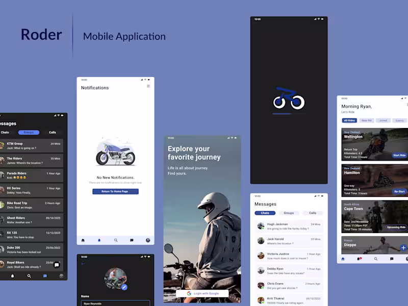 Cover image for Roder Biker App