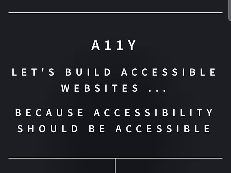 Cover image for a11y toolkit
