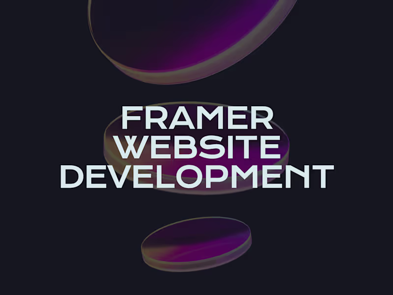 Cover image for Framer Website Development