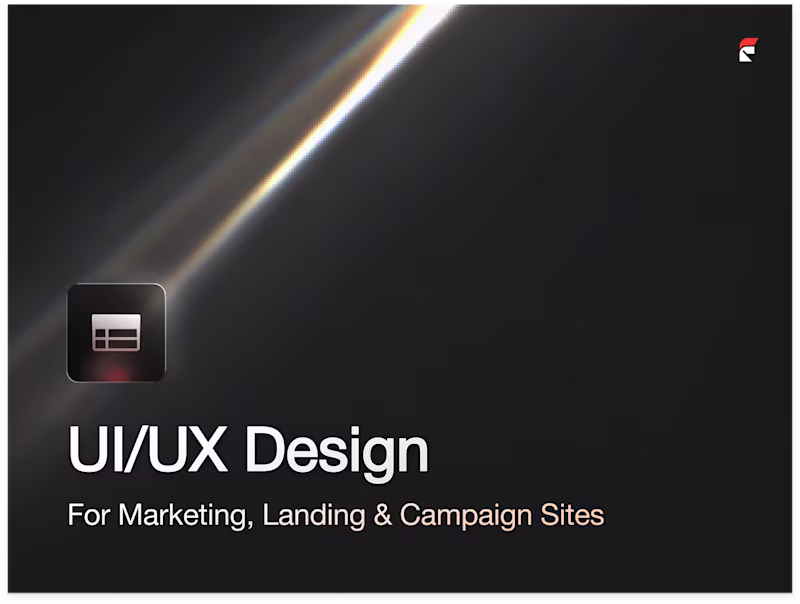 Cover image for UI/UX Design for Marketing, Landing & Campaign Sites