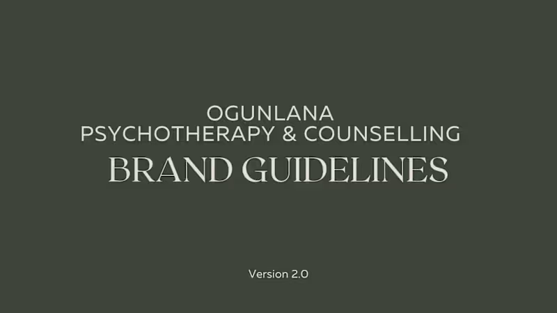 Cover image for Brand Identity Design for Ogunlana Psychotherapy & Counselling