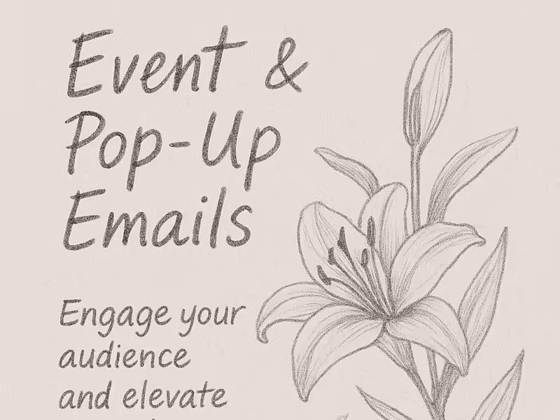 Cover image for Email Copy for Pop-Ups, Tastings & Private Dinners