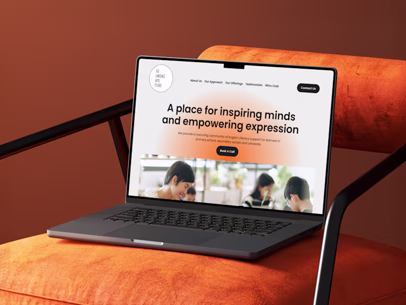 Cover image for A client who ran an English tutoring centre had approached m...