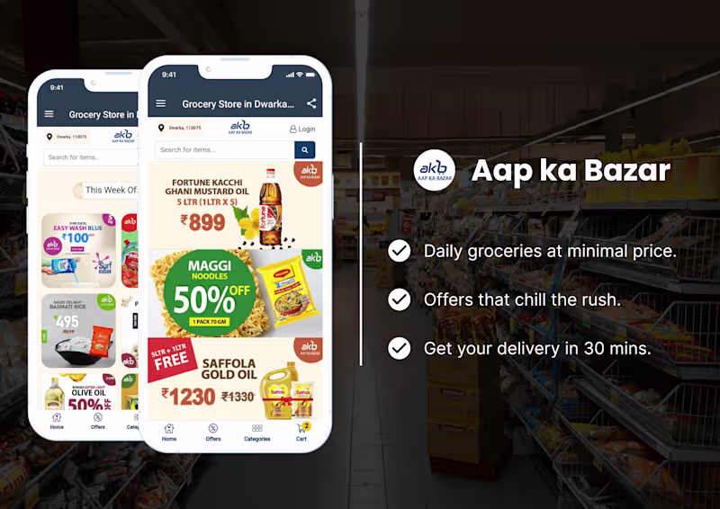 Cover image for Aap Ka Bazar - Online Grocery Store and Supermarket