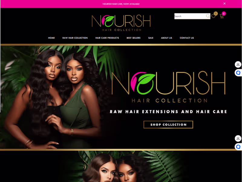 Cover image for I will design your hair website 