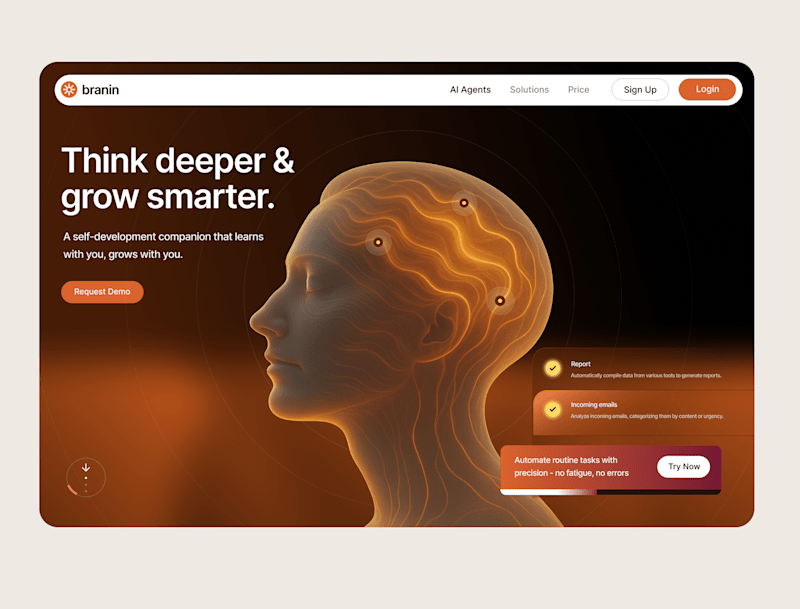 Cover image for Web Ui Design - Branin Ai Agents