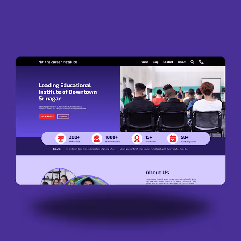 Cover image for Website for Education Center