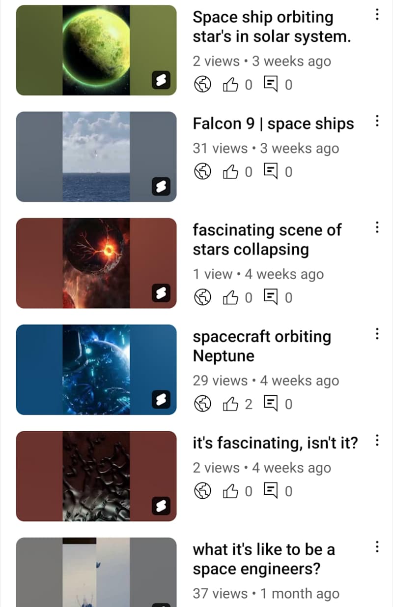 Cover image for Falcon 9 space ships
