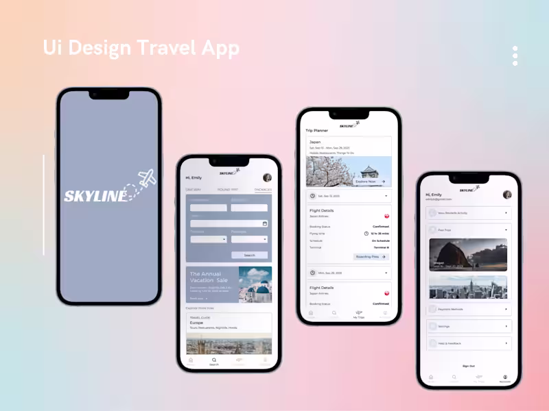 Cover image for Travel App Ui Design