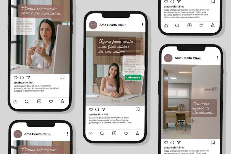 Cover image for Instagram Branding & Content Strategy for AMA Health Clinic