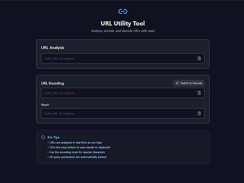 Cover image for URL Utility Tool Development