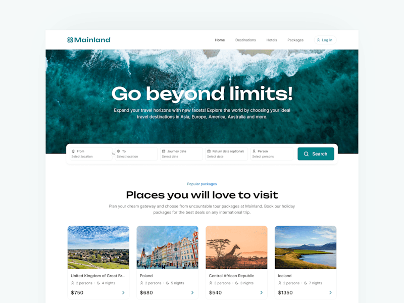 Cover image for Mainland - Online Travel Aggregator.