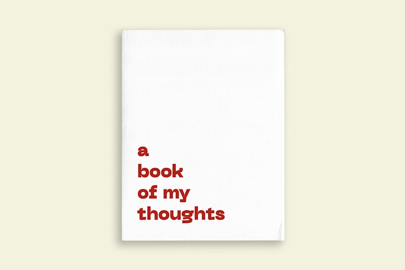 Cover image for A Book Of My Thoughts 