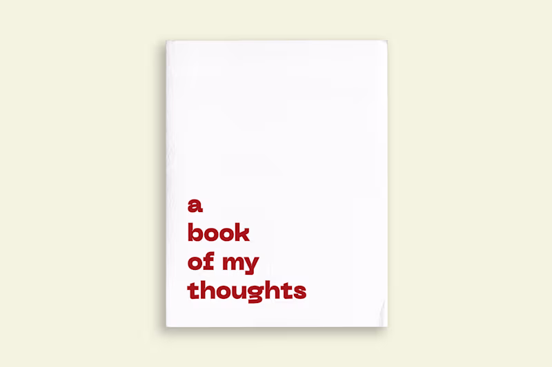 Cover image for A Book Of My Thoughts 